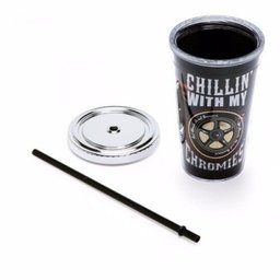 Copo Canudo Hot Wheels Ludi Imaginarium 450ml Em Acrilico - 3