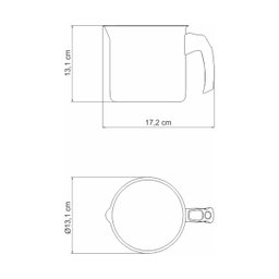 Fervedor aço inox com cabo baquelite 1,4 litros Tramontina 62934-120 - 5