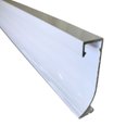 Ver imagem 1 de Rodapé Embutido 6,5cm Tipo L Alumínio Branco - 3 Metros