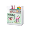 Ver imagem 1 de Armário Cozinha Infantil Branco com Verde Magia Gabrielli Móveis