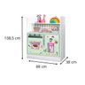 Armário Cozinha Infantil Branco com Verde Magia Gabrielli Móveis - 3