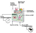 Ver imagem 4 de Armário Cozinha Infantil Branco com Verde Magia Gabrielli Móveis