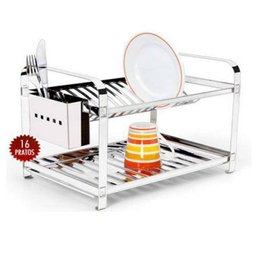 Escorredor Inox Montado 16 Pratos Makinox - 1