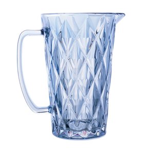 Jarra em Vidro Diamante Azul 1 Litro