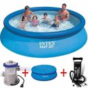 Ver imagem 1 de Kit Piscina Inflável 5.621 Litros + Filtro Capa Bomba Intex - 220V