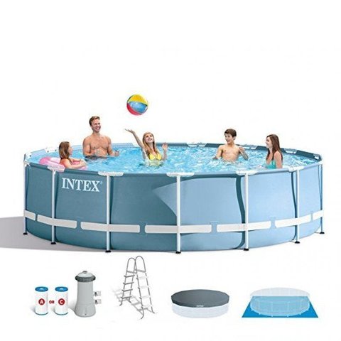 Kit Completo Piscina Intex 16.805 Litros Estrutural Armação Modelo Novo - 110