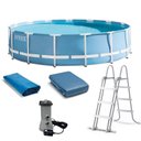 Ver imagem 4 de Kit Completo Piscina Intex 16.805 Litros Estrutural Armação Modelo Novo - 110