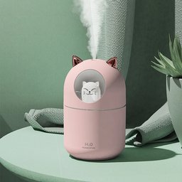 Umidificador Aromatizador Difusor Gatinho Fofo com Luz Rgb - 4