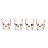Kit 4 Copos Shot Vodka Tequila Caveira Skull Moto Rock Vidro - 2