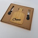 Ver imagem 2 de Conjunto para Queijo Bambu 3 Pçs