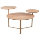 Ver imagem 3 de Mesa de Centro para Sala de Estar 3 em 1 Pés Metálicos Dari A03 Hanover Dourado - Lyam Decor