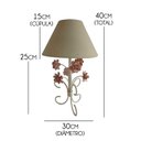 Ver imagem 2 de Abajur de Bebe Artesanal Decoração Quarto Infantil Menina com Flores
