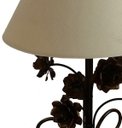 Ver imagem 5 de Abajur Quarto de Casal de Ferro Decorativo Simples Beirada de Cama - Verniz