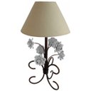 Ver imagem 1 de Abajur Quarto de Casal de Ferro Decorativo Simples Beirada de Cama - Branco