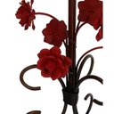 Ver imagem 5 de Abajur Quarto de Casal Rustico com Flores Colorido Iluminação Simples - Vermelho Escuro