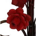 Ver imagem 4 de Abajur Quarto de Casal Rustico com Flores Colorido Iluminação Simples - Vermelho Escuro