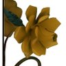 Abajur Iluminação de Quarto Simples com Flores Artesanal Rustico - Amarelo - 5