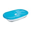 Ver imagem 1 de Assadeira Refratário Retangular Vidro Tampa 3 Litros Linha Sempre - 20060