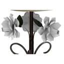 Ver imagem 5 de Abajur Iluminação de Quarto Simples com Flores Artesanal Rustico - Branco