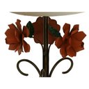 Ver imagem 3 de Abajur Luminária de Quarto e Sala Artesanal em Metal Rustico Decorativa - Laranja