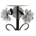 Ver imagem 3 de Abajur Quarto de Visita e Hotel Artesanal com Flores Fabricação Própria - Branco