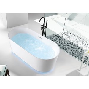 Banheira Freestanding Imersão Viena Air Blower Led 1,5m 220v Pex