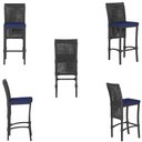 Ver imagem 5 de 3 Banqueta em Alumínio Roma Preta Corda Náutica Tecido 10
