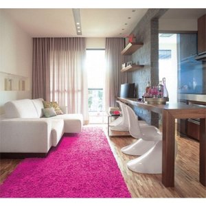 Tapete Peludo Apolo 150x200 Pink| Prata Têxtil