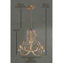 Ver imagem 3 de Luminária de Ferro para Teto Apartamento Simples Decoração Moderna - Dourado