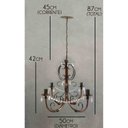Ver imagem 3 de Luminária de Ferro para Teto Apartamento Simples Decoração Moderna - Verniz