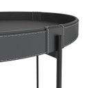 Ver imagem 4 de Mesa de Centro Décor 60cm em Couro Preto - Móvebrinque