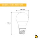 Ver imagem 2 de Lâmpada Bulbo Led 11w - Luz Quente 3000k - Bivolt - Brilia