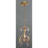 Lustre Pendente Decorativo Pequeno para Iluminação Sala Conjugada Simples - Dourado - 3