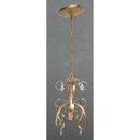 Ver imagem 3 de Lustre Pendente Decorativo Pequeno para Iluminação Sala Conjugada Simples - Dourado