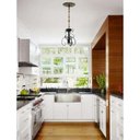 Ver imagem 4 de Lustre Pendente de Ferro Preto Simples para Iluminação de Apartamento - Preto