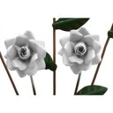 Ver imagem 6 de Arandela com Flores em Ferro de Parede para Varanda de Sitio - Branco