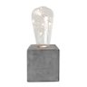 Luminária LED Concrete Base Squared Cinza 15 LEDs A Pilha - 1