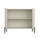 Ver imagem 3 de Buffet Aparador 98,5cm Porta Sextavada 100% Mdf Pés Metal Cor:luna com Preto