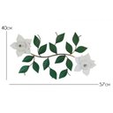 Ver imagem 2 de Painel Lindo de Ferro com Flores Rustico para Varanda e Muro - Branco