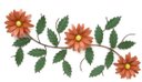 Ver imagem 1 de Moldura Painel Rustico com Flor Enfeite de Parede Sala Estar - Laranja