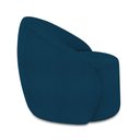 Ver imagem 6 de Poltrona Decorativa Orgânica Giratória Lua Bouclê Azul D03 - D’Rossi
