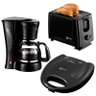 Conjunto Especial Café da Manhã Lenoxx: Cafeteira 14 Xícaras + Torradeira + Sanduicheira - 127V - PK - 1