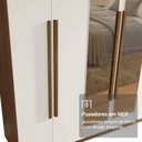 Ver imagem 7 de Guarda-Roupa Casal 6 Portas Batentes com Espelho Saturno Madesa