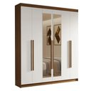 Ver imagem 3 de Guarda-Roupa Casal 6 Portas Batentes com Espelho Saturno Madesa