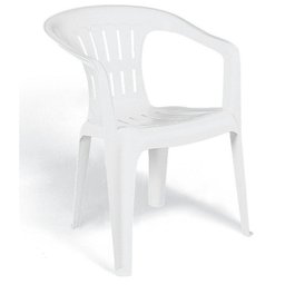 Cadeira Plastica Branca Atalaia 92210/010 Tramontina - 1 Cadeira Plastica Branca Atalaia 92210/010 Tramontina - 1