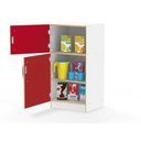Ver imagem 3 de Geladeira Infantil Madeira Grande Mini Mercado Cozinha Brinquedo Infantil Freezer 2 Portas Super Lux