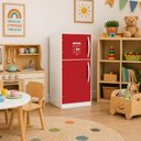 Ver imagem 1 de Geladeira Infantil Madeira Grande Mini Mercado Cozinha Brinquedo Infantil Freezer 2 Portas Super Lux
