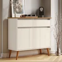 Ver imagem 1 de Aparador Buffet Sala Zeus 3 Portas 1 Gaveta - Rede Móveis