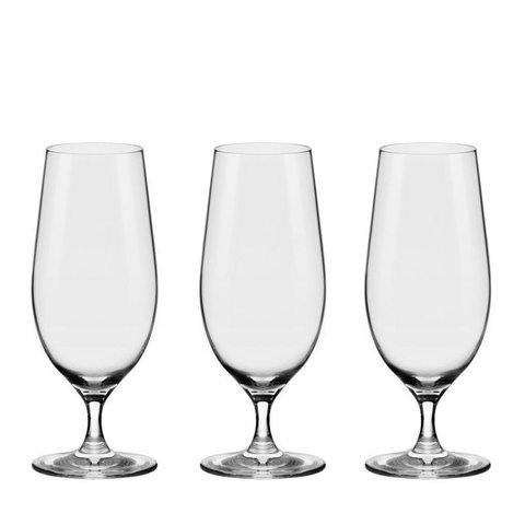 Conj. Taça Cristal Linha Beer Glass 3pçs 460ml Oxford