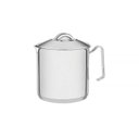 Ver imagem 1 de Fervedor Tramontina Solar em Aço Inox Fundo Triplo com Tampa 14 cm 2 L